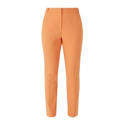 comma Slim : pantalon à plis - orange (2236)
