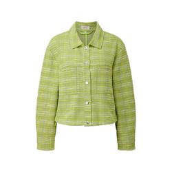 s.Oliver Red Label Bouclé jacket in a boxy fit   - green (7423)