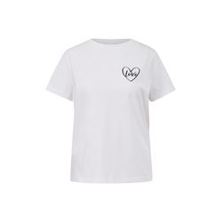 comma T-shirt with front print  - white (01E1)