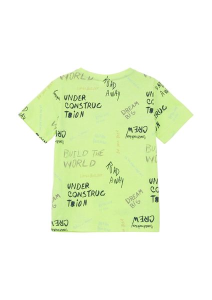 s.Oliver Red Label T-shirt with all-over print   - green (00A1)