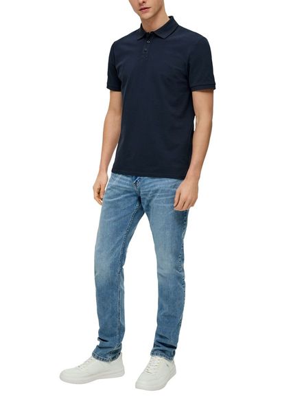 Q/S designed by Basic style polo shirt - blue (5884)