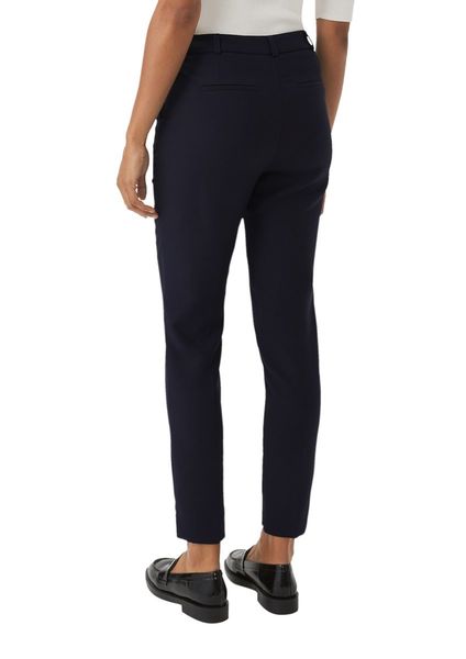 comma Regular fit: trousers with pressed pleats  - blue (5976)