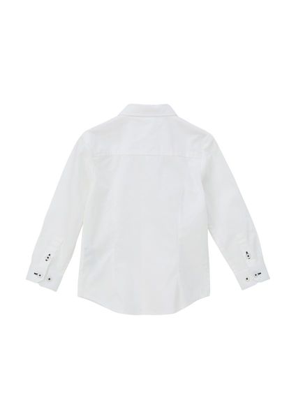 s.Oliver Red Label Poplin shirt with detachable bow tie - white (0100)