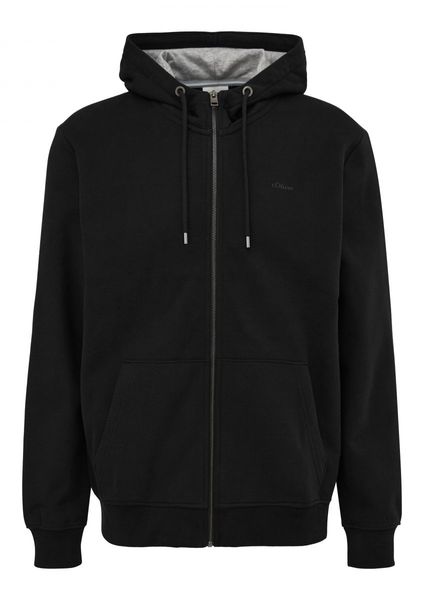 s.Oliver Red Label Sweatshirt jacket with hood   - black (9999)