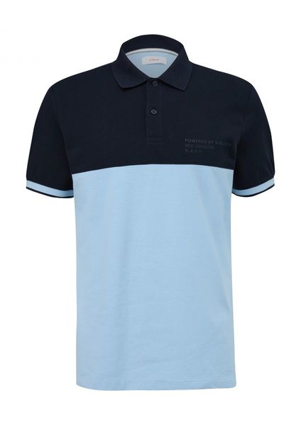 s.Oliver Red Label Polo-Shirt mit Artwork  - blau (5978)