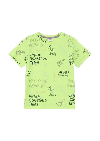 s.Oliver Red Label T-shirt with all-over print   - green (00A1)
