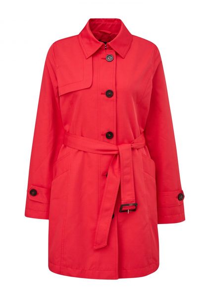 comma Tailored trench coat with tie belt - red (3214)