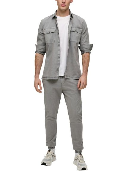 Q/S designed by Slim: washed joggers - gray (9167)