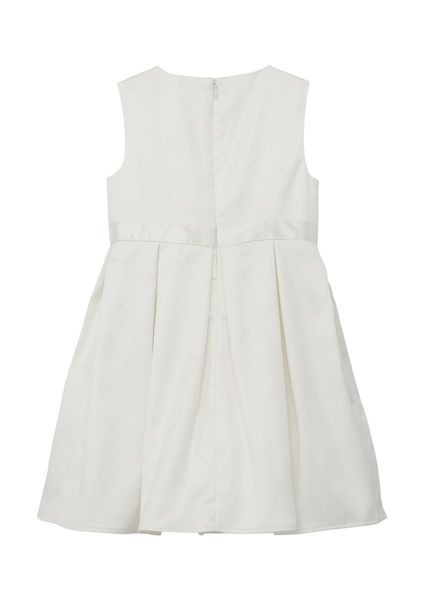 s.Oliver Red Label Satin dress with a decorative border   - white (0200)
