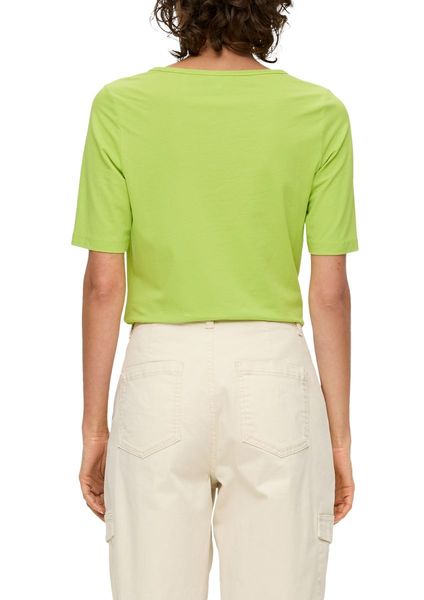 s.Oliver Red Label T-shirt en jersey à encolure dégagée  - vert (7423)