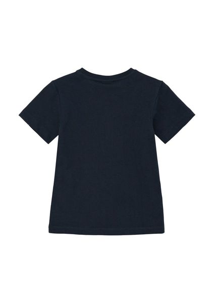 s.Oliver Red Label T-Shirt mit gummiertem Print  - blau (5952)