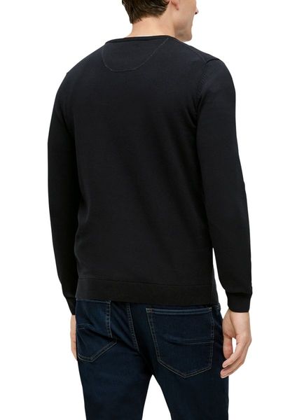 s.Oliver Red Label Pull en tricot avec logo brodé - noir (9999)