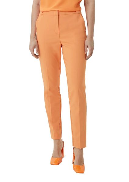 comma Slim: Hose mit Bügelfalten   - orange (2236)