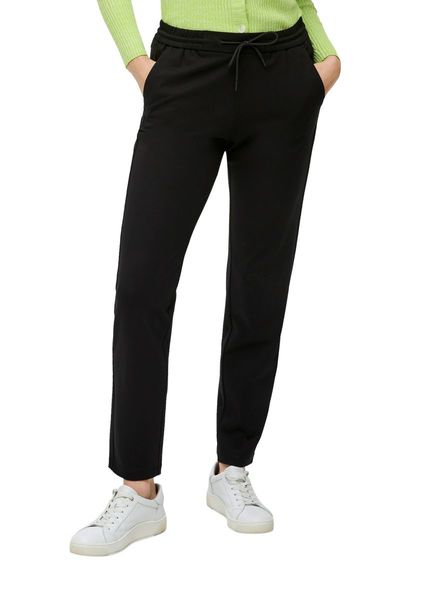 s.Oliver Red Label Relaxed : pantalon de jogging en jersey interlock  - noir (9999)