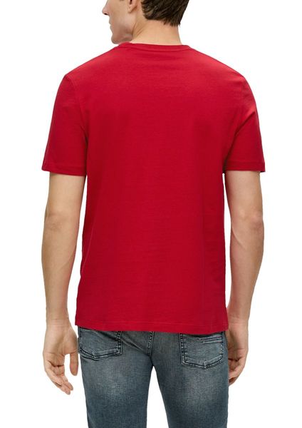 s.Oliver Red Label T-shirt with label print - red (31D1)