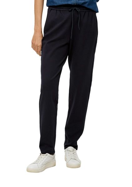 s.Oliver Red Label Relaxed : pantalon de jogging en jersey interlock  - bleu (5959)