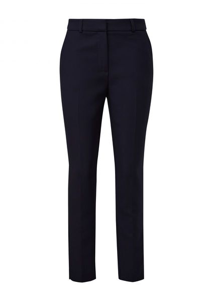 comma Regular: Pantalon à plis   - bleu (5976)