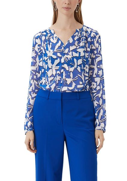 comma Chiffon blouse  - blue (56A0)
