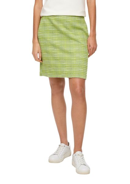 s.Oliver Red Label Bouclé skirt with zipper   - green (7423)