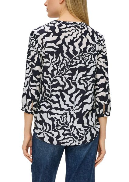 s.Oliver Red Label Tunikabluse mit All-over-Print   - blau/weiß (59A1)