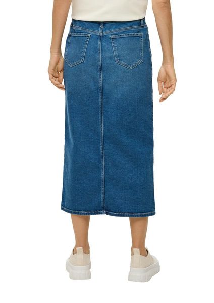 s.Oliver Red Label Denim skirt with walking slit  - blue (54Z6)