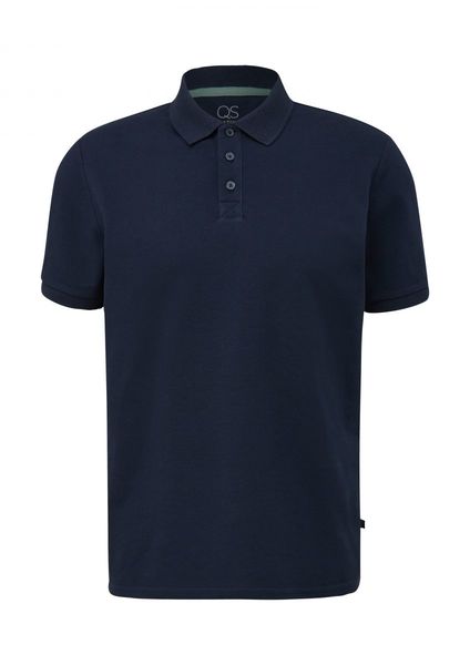 Q/S designed by Polo-Shirt im Basic-Stil - blau (5884)