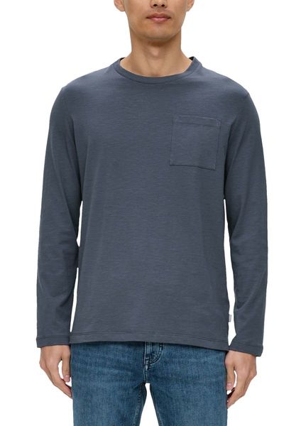 s.Oliver Red Label Long sleeve with flame yarn structure   - blue (5777)