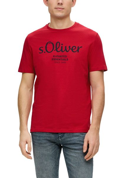 s.Oliver Red Label T-shirt avec label imprimé - rouge (31D1)
