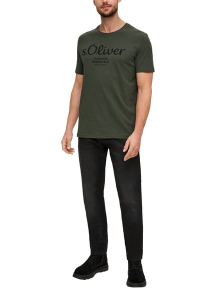 s.Oliver Red Label T-shirt avec label imprimé - vert (79D1)