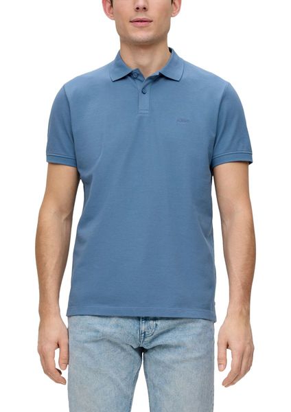 s.Oliver Red Label Cotton polo shirt  - blue (5402)