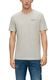 s.Oliver Red Label T-shirt with flame yarn structure  - white (01W1)