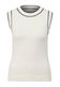 s.Oliver Black Label Sleeveless knitted jumper in a viscose blend  - white (0200)