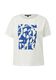 comma T-Shirt mit Front-Print - weiß (01D3)