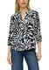s.Oliver Red Label Tunic blouse with an all-over print   - blue/white (59A1)