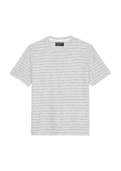 Marc O'Polo T-Shirt mit Streifenmuster - weiß (M43)