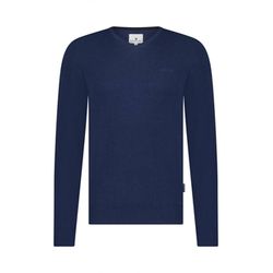 State of Art Basis-Pullover mit V-Ausschnitt - blau (5700)