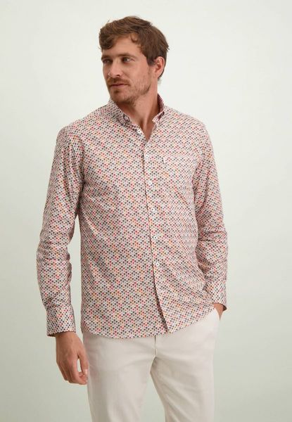 State of Art Regular fit shirt in stretch cotton - white (1186)