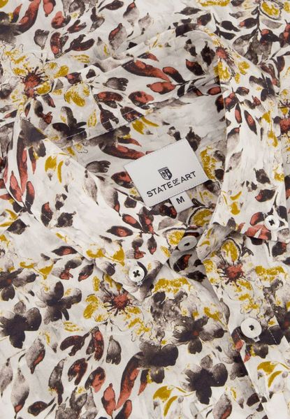 State of Art Hemd mit Blumenprint - weiß (1125)