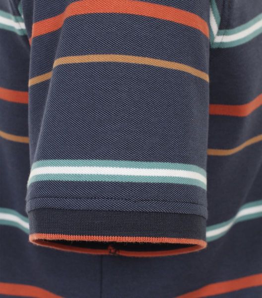 Casamoda Polo-Shirt mit Streifen - blau (105)