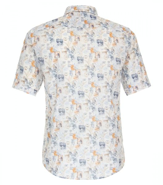 Casamoda Casual shirt - white/orange/blue (450)