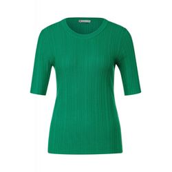 Street One Short-sleeved knitted sweater - green (15376)