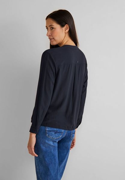 Street One Overshirt blouse - blue (11238)