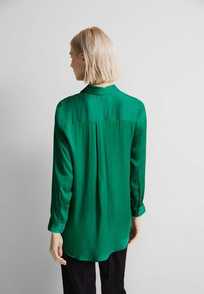 Street One Long viscose blouse - green (15376)