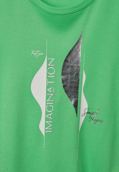 Street One T-Shirt mit Partprint - grün (35507)