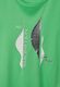 Street One T-shirt with partial print - green (35507)