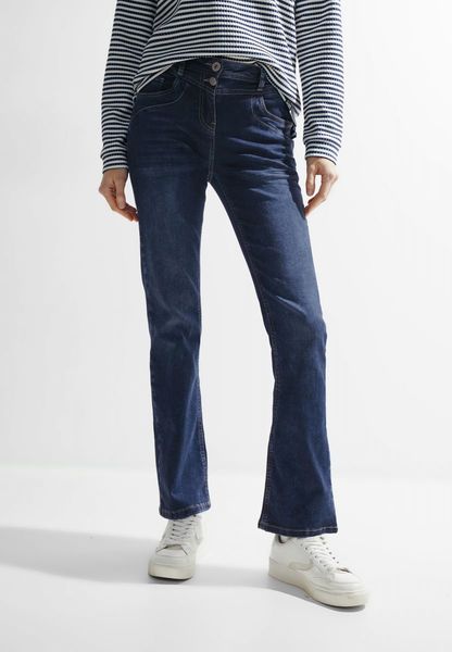 Cecil Slim Fit Bootcut Jeans - bleu (10657)