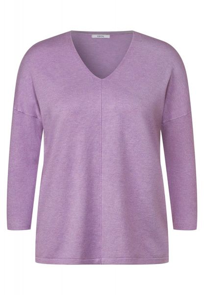 Cecil 3/4 fine knit sweater - purple (15569)