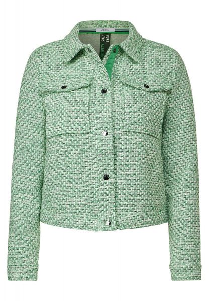 Cecil Bouclé jacket - green (35455)