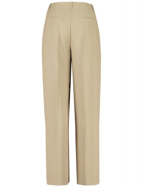 Taifun Elegant fabric trousers - beige (09280)