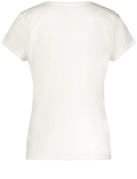 Taifun T-Shirt - beige/blanc (09702)
